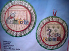 Bucilla Christmas Samplers Unopen Cross Stitch Kit  Cat Goose
