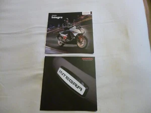 HONDA INTEGRA MOTORCYCLE BROCHURES X2 2014 UK ITEMS SQUARE FORMAT EXCELLENT - Picture 1 of 5