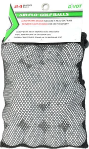 Divot 24 Air-Flow Practice Balls in Bag 2 Dozen Golf Balls New - Picture 1 of 1