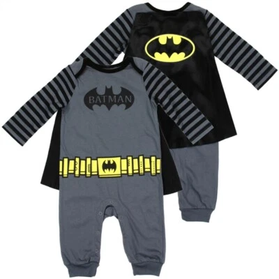 Warner Bros. Batman Baby Boys' Costume Coverall with Cape - Image 1 of 3