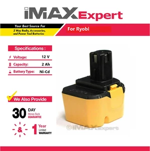Batería de NiCd 12v 2Ah para Ryobi 1400652 1400652B 1400670 BID1211 CCD1201 - Imagen 1 de 4