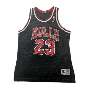 Vintage Champion Chicago Bulls Michael Jordan #23 Trikot Schwarz Herren Größe 48 - Bild 1 von 10