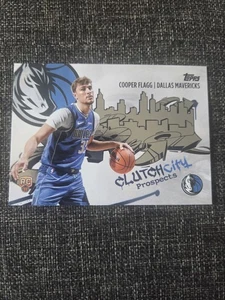 2025-26 Topps Cooper Flagg Clutch City Prospects RC Rookie #CC-1 Mavericks - Picture 1 of 2