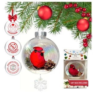- Cardinal Christmas Ornaments - Red Bird Ornaments for Christmas Tree - Birt... - Picture 1 of 6