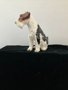 VINTAGE NAPCO #M1758 DRAHTHAAR FOXTERRIER KERAMIK HUND 4" Japan Figur. - Bild 1 von 6