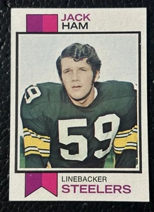 1973 Topps Jack Ham Pittsburgh Steelers HOF ROOKIE Football Card #115 NM-MT - Foto 1 di 2