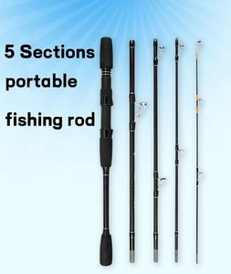 Fishing Rod Carbon Fiber Ultra Light Spinning Casting Fast Action Rod Sensitivit - Picture 1 of 19