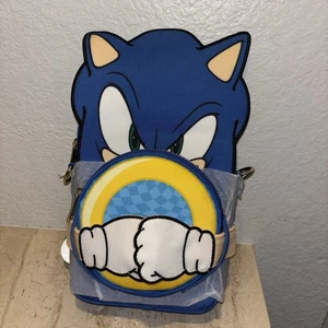 LOUNGEFLY CROSSBUDDIES Sonic the Hedgehog Sega Umhängetasche SELTENER FUND NEU - Bild 1 von 14