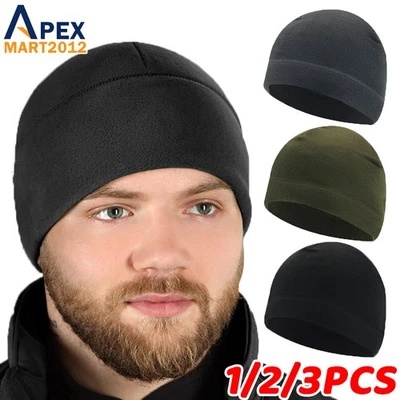 1/2/3 piezas gorro táctico militar calavera invierno cálido polar a prueba de viento sombreros de esquí Foto 1 de 4