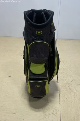 Bolsa de carro de golf Ogio con divisor de 8 vías (verde/gris) con cubierta para lluvia Foto 1 de 4