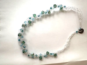Handmade Necklace - Made with Swarovski Crystal Beads 24" - Picture 1 of 4