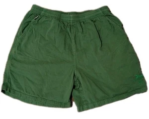 Vintage Crazy Shirts Hawaii Shorts Large Green Hawaii Dyed Elastic Cotton - Imagen 1 de 4