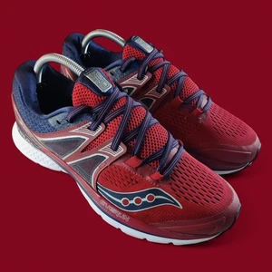 [S20346-5] Mens Saucony Triumph ISO 3 Size 10 - Red / Navy  * Barely Worn. - Picture 1 of 10