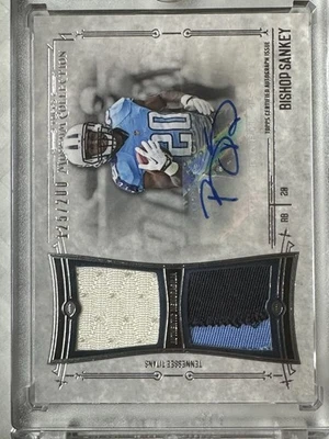 Tri Color Patch - 2014 Topps Museum Sig Swatches Relic Auto Bishop Sankey /200 - Image 1 of 4