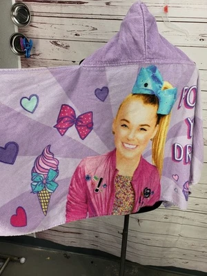 Jojo Siwa Nickelodeon púrpura con capucha toalla de baño envoltura cupcakes sigue tus sueños Foto 1 de 4