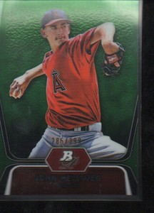 JOHN  HELLWEG 2012 BOWMAN PLATINUM PROSPECTS GREEN REFRACTOR #BPP87   /399