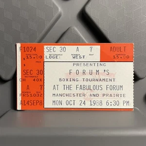 Boxturnier im Fabulous Forum Boxing Event Ticket Stub Oktober 1989 - Bild 1 von 2