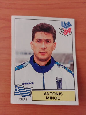 Cromos USA 94 ⚡️PANINI⚡antonis minou  N°264 ⚡Hellas ⚡️ FIFA WORLD CUP 1994 - Imagen 1 de 2
