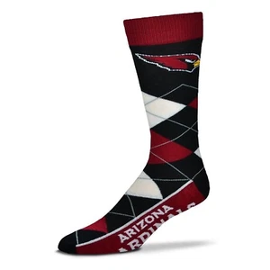 Arizona Cardinals Argyle Dress/Casual Socks OSFM  - Picture 1 of 1