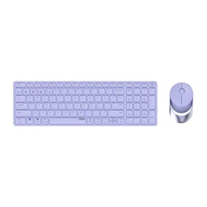 Rapoo 9750M Deskset Podwójna bezprzewodowa klawiatura Mysz 1.600 DPI Aluminium Fioletowa DE - Zdjęcie 1 z 2