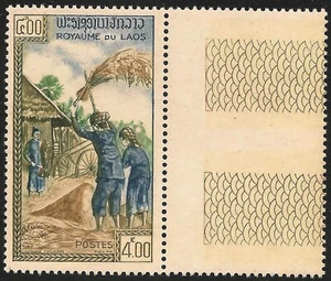 Trilla de arroz Laos #82 (A27) en estado bastante bueno MNH - 1963 4 k - Imagen 1 de 1