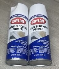 KRYLON STAIN BLOCKING PRIMER Use On Multiple Surfaces Interior 12 Oz Lot Of 2