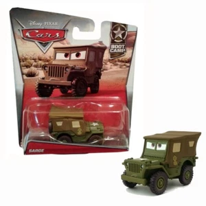 Disney Pixar Cars Sarge Boot Camp Sergeant 1/2 Militär Jeep Fahrzeug Geschenk Spielzeug NW - Bild 1 von 15