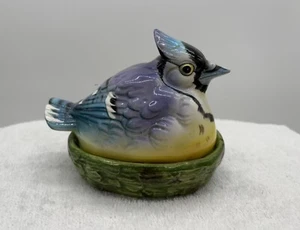 Vintage Norcrest? Bluebird Nesting Salt and Pepper Shakers Eggs MCM (F) - Picture 1 of 24