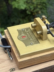 DISCONTINUED VIBROPLEX BRASS RACER IAMBIC SQUARE V-BRIS Rare Hard To Find - Picture 1 of 12