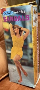 Sandali vintage anni 70 DR. SCHOLL'S per esercizi in legno made in W. Germany nuovi con scatola NOS - Foto 1 di 11