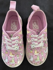 Vans EUC Lavender Llama Slip-on Shoes Toddler 8 1/2 - Picture 1 of 6