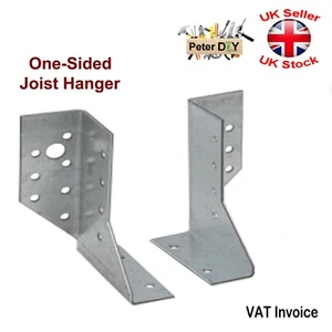 Heavy Duty One Side Joist Hanger Left or Right Steel 105 x 75 x 25 x 2.0 mm - Picture 1 of 3