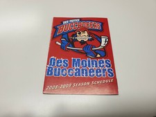 RS20 Des Moines Buccaneers 2008/09 Minor Hockey Pocket Schedule - Miller Lite