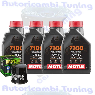 Set Entretien Huile Motul 7100 10W60 Pour Suzuki � C50 B Boulevard Black � 2005> - Photo 1/4