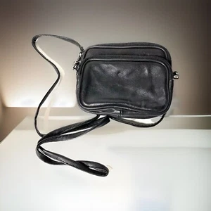 Leather Travel Pouch Crossbody Purse Belt Holster Phone Camera Bag Multifunction - Picture 1 of 6