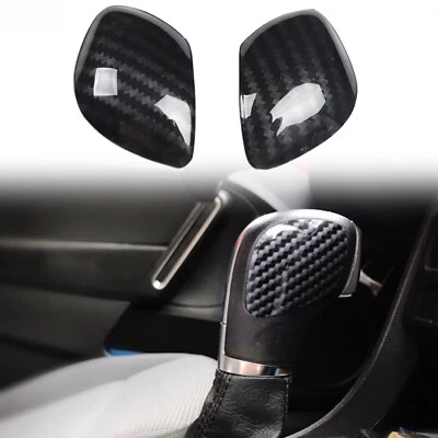 Botão de câmbio ABS carbono guarnição da tampa do câmbio para Volkswagen Beetle 2012-2019 - Imagem 1 de 4