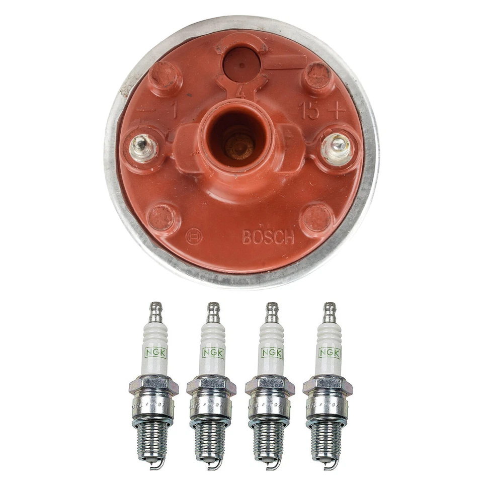 Bosch Ignition Coil NGK 4 G-Power Spark Plug Kit For Porsche 924 944 968 L4 - Image 1 of 1