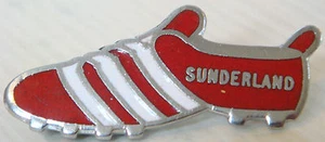 SUNDERLAND AFC Vintage boot type badge Brooch pin In chrome 42mm x 18mm - Picture 1 of 2