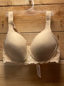 classique bra 730 lightly padded wirefree lace sides beige 36A - Picture 1 of 5