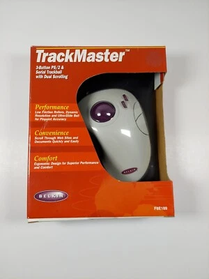 Vintage Belkin Trackmaster 3 Button PS/2 Trackball Mouse - Image 1 of 4