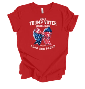 Trenz Shirt Company Womens Unapologetically Trump Take America Back Short - Picture 1 of 4