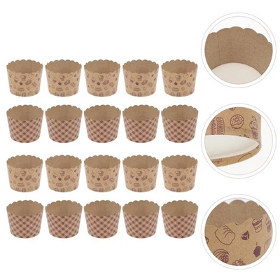  100 PCS Papier Backformen Cupcake Halter Aus Cupcake-Backförmchen - Bild 1 von 4