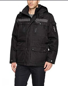 Arctix Performance Tundra Black Hooded Jacket Coat Parka Men's Size Medium - Picture 1 of 19