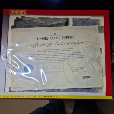 Hornby OO Thames-Clyde Express R2329M Limited Edition Train Pack Boxed & COA - Image 1 of 2