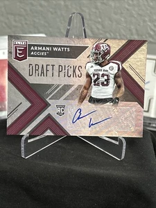 2018 Panini Elite Draft Picks Collegiate Football Armani Watts Rookie Auto - Bild 1 von 2