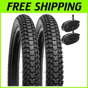 16" Bike Tires & Tubes Set - Schrader Valve - 2pcs - Picture 1 of 11