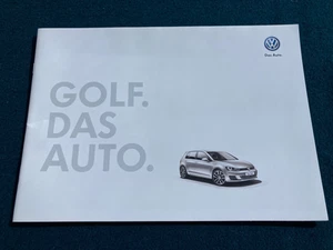 VW Golf Mk7 Prospekt 2013 - UK Ausgabe - datiert 18.10.2012 inkl. S, SE & GT - Bild 1 von 3