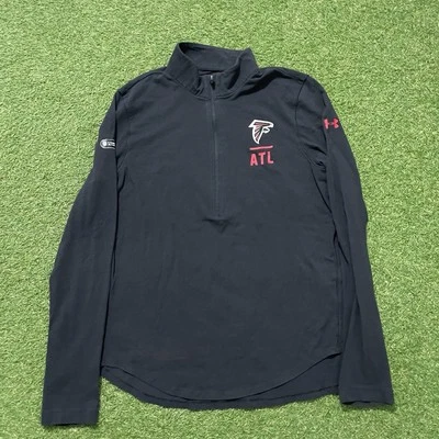 Under Armour Combine Authentic Atlanta Falcons 1/2 Zip Adult Large L Fitted - Image 1 of 4