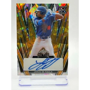2024 Leaf Metal Josue De Paula Gold Crystal Auto 1/1 SSP Los Angeles Dodgers - Picture 1 of 2