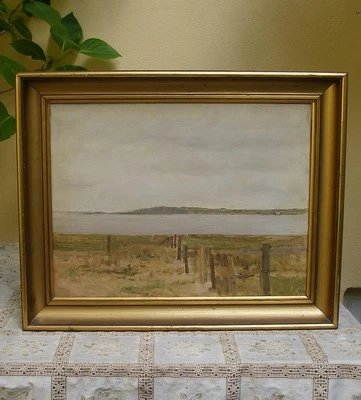 Stillness Over the Fjord. Nordic school painting. Ca 1920. - Image 1 of 4